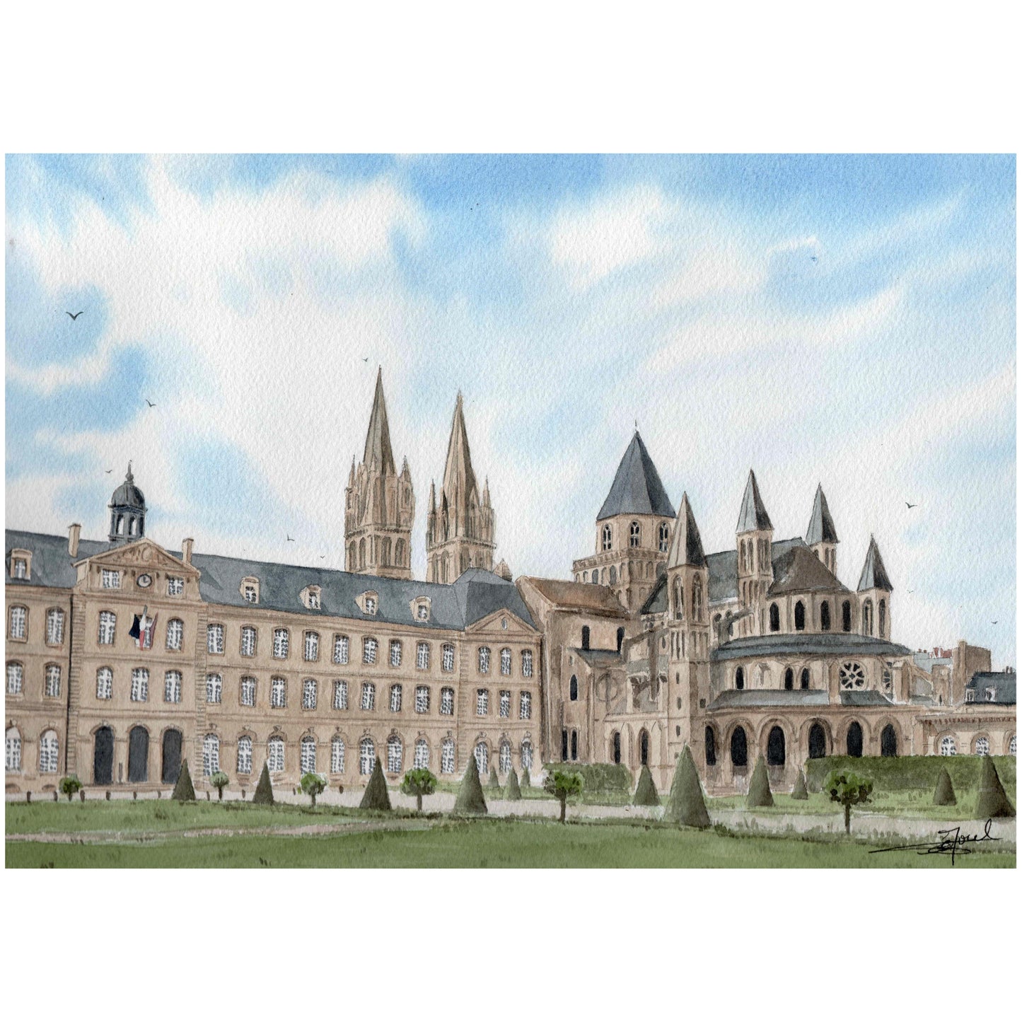 L'abbaye aux Hommes, Caen