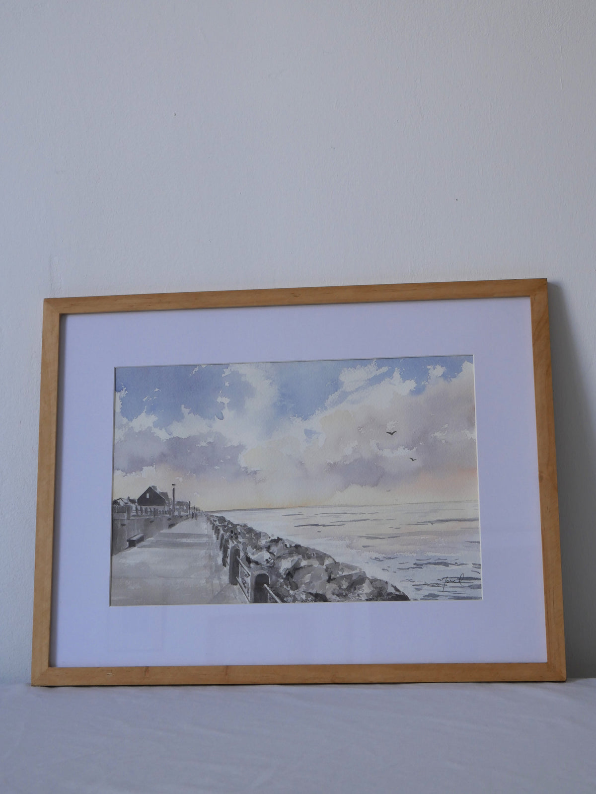 La digue d'Hauteville-sur-mer