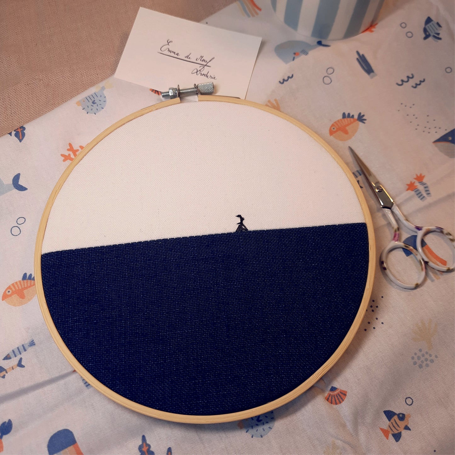 Large “Penguin” embroidery