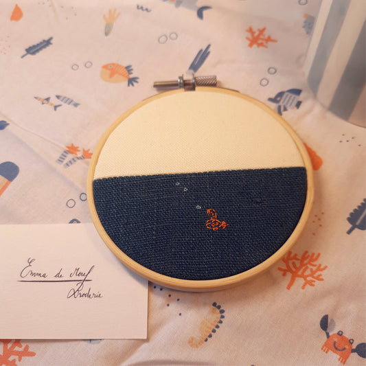 Petite broderie "Sous-marin"