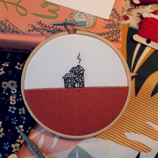 Small embroidery "Home sweet home"