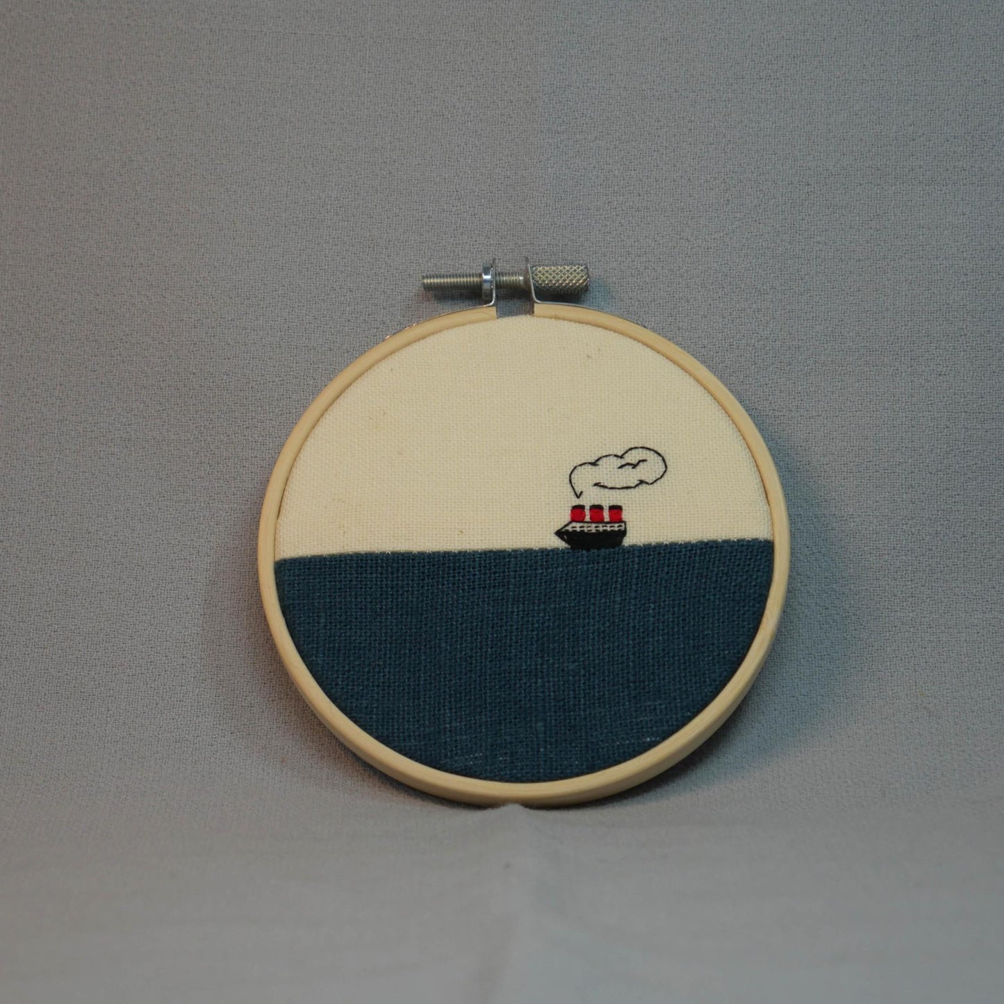 Petite broderie "Bateau"