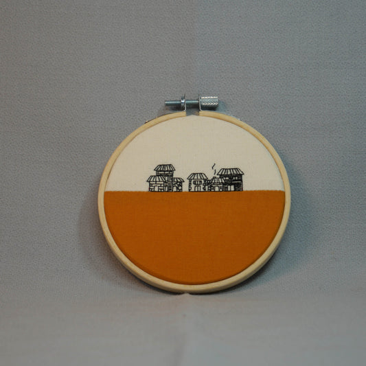 Petite broderie "Village"